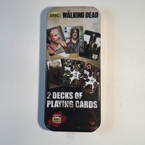 The Walking Dead Playing Cards with Collectable Metal Tin